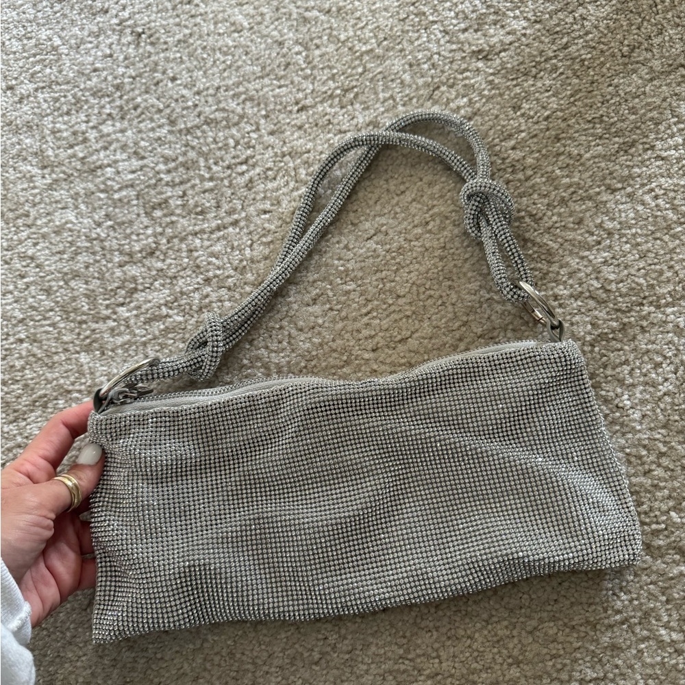 Silver rhinestone bag - Picture 7 of 9